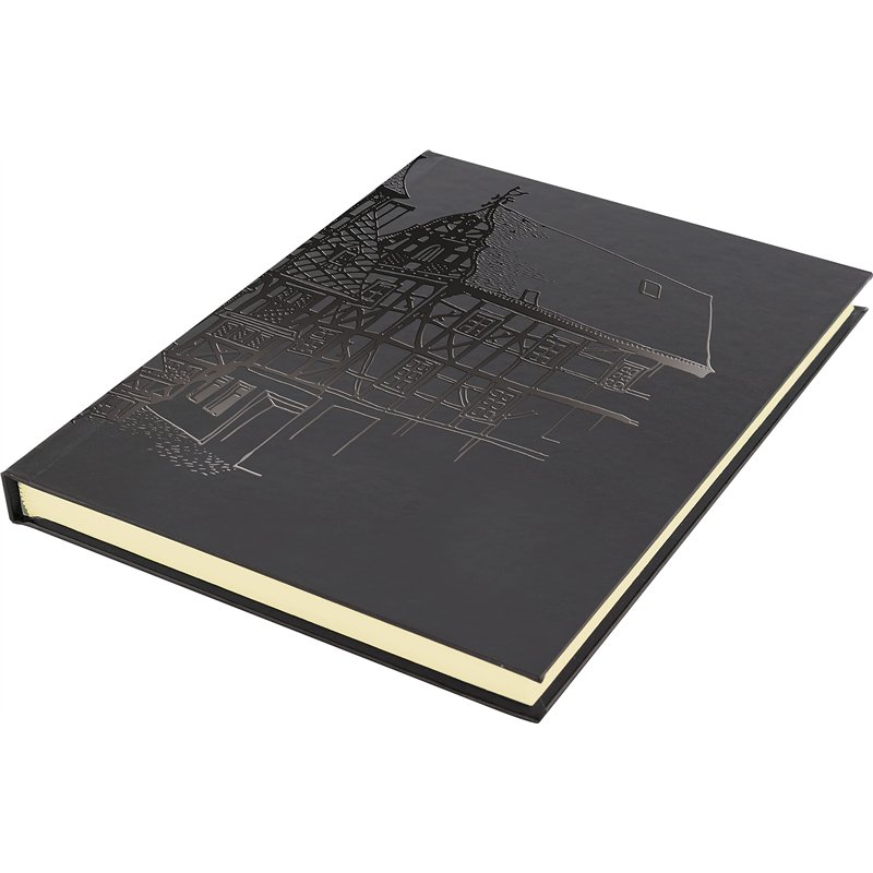 Image secondaire de Carnet de croquis Kangaro - Format A5 - Couverture rigide - Noir - 140 g - K-5567