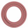 Calex 60 W 250 V - Cordon enroulé en tissu - Rouge/blanc - Longueur : 1