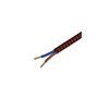Calex Cordon en textile avec motif chevrons Rouge/noir 60 W 250 V Longueur 3 m
