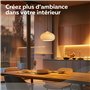 CALEX Ampoule intelligente E27, avec application et commande vocale Alexa (7 W), ampoule LED WiFi, filament à intensité variable