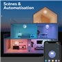 CALEX Ampoule intelligente E27, avec application et commande vocale Alexa (7 W), ampoule LED WiFi, filament à intensité variable