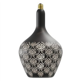 CALEX Versailles Noir Baroque - Zwart - Lampe LED - Ø 215 mm - Culot E27-5 W 1800 K 30 lm - Label énergétique C