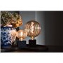 CALEX Lampe de table rectangulaire - E27 - Noir - Sans ampoule