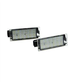 AUTO-STYLE Feux de plaque d'immatriculation LED compatible avec Renault/Opel divers