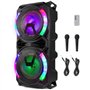 Fenton LIVE280 Enceinte Karaoke LED 2X 8”