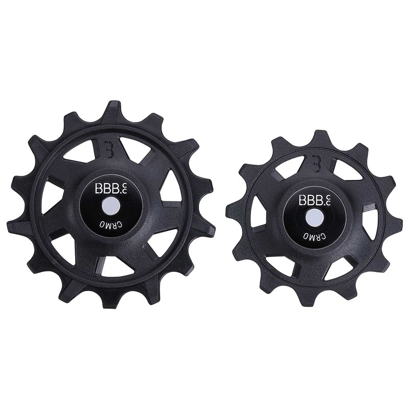 BBB Rollerboys Poulies de dérailleur Vélo, Noir, 12T-14T