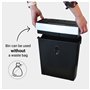 DESQ Destructeur de documents 20009-8 feuilles, Déchiqueter papier et cartes de crédit en 4 x 38 mm, Coupe croisée, Noir mat, Sé