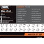 FERM Jeu de 20 Fraises - pour défonceuses - Avec coffret en aluminium