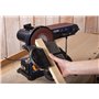FERM Ponceuse Stationnaire - 350W - 150mm - avec 2 Bandes abrasives (P80 et P120) et 2 disques abrasifs (P80 et P120)