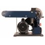 FERM Ponceuse Stationnaire - 350W - 150mm - avec 2 Bandes abrasives (P80 et P120) et 2 disques abrasifs (P80 et P120)