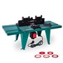 VONROC Table de Fraisage pour Défonceuse 1800W - Table Fraisage 155mm Diamètre - Idéal pour Créer des Rainures - Guide Parallèle