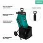 VONROC Broyeur de végétaux 2500W – Pour branches jusqu’à Ø45mm - Bac de ramassage de 45L et poussoir inclus - Fonction de sécuri