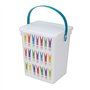 Boîte de rangement Koopman International - Boîte rectangulaire en plastique durable de 19 x 16