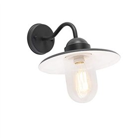 Qazqa kansas - Applique murale - 1 lumière - L 294 mm - Gris foncé - Classique/Antique