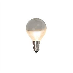 Calex Ampoule LED Globe à tête miroir argentée à filament E14 240V 4W 370lm Pack de 10