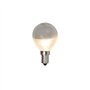 Calex Ampoule LED Globe à tête miroir argentée à filament E14 240V 4W 370lm Pack de 10
