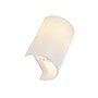 QAZQA drum - Applique murale - 1 lumière - L 130 mm - Blanc - Moderne - éclairage intérieur - Salon I Chambre I Cuisine I Salle 