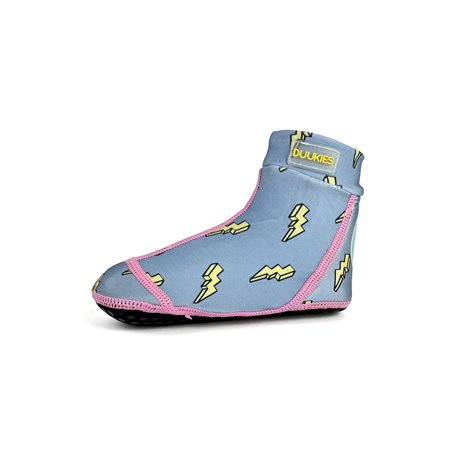 Duukies Chaussettes de bain pour fille - Légères - Antidérapantes - Protection UV - Bleu clair