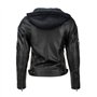 Urban Leather 58 Veste de Moto avec Protections - Femme - Noir - S/38