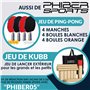 PHIBER-Sports Anneaux de Frisbee - 2 Anneaux de Lancer - 80% Plus léger Que Les disques de Frisbee Standard - Facile à Attraper 