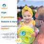 Flotteurs EDWEKIN® pour Enfants avec Chambres à air Extra Larges ; Brassards pour bébés/Jeunes Enfants de 1 à 6 Ans, Design Tran