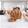 Mikamax - Cat Tissue Holder - Amoureux du Chat - Distributeur de Mouchoirs - Résine - 30 x 23 x 23 cm