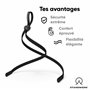 STANDWERK Basic Cordon lunettes sport [anti glisse lunette] - Résistant à l'eau, flexible - Chaine lunette - accessoires pour lu