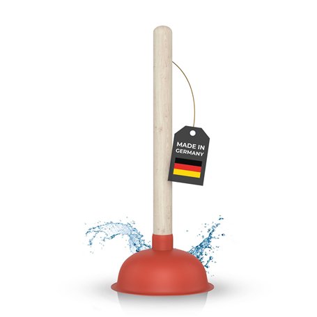 Klangfeiler® Déboucheur de canalisations - Déboucheur à Ventouse - 140 mm - Avec ventouse - Pour lavabo