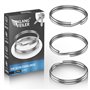Klangfeiler® 80 anneaux porte clés - 25mm porte-clés - Anneau fendu - Pour l'organisation de clés