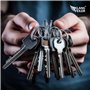 Klangfeiler® 80 anneaux porte clés - 25mm porte-clés - Anneau fendu - Pour l'organisation de clés