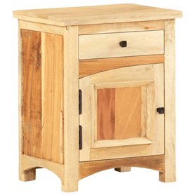 vidaXL Table de Chevet Bois de Récupération Massif Table de Nuit Armoire de Chevet Commode Bout de Canapé Chambre à Coucher Mais