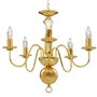 vidaXL Lustre 5 Ampoules Plafonnier Lampe Suspendue Luminaire Eclairage Salon Salle de Séjour Salle à Manger Chambre à Coucher M
