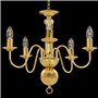vidaXL Lustre 5 Ampoules Plafonnier Lampe Suspendue Luminaire Eclairage Salon Salle de Séjour Salle à Manger Chambre à Coucher M