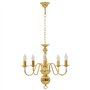 vidaXL Lustre 5 Ampoules Plafonnier Lampe Suspendue Luminaire Eclairage Salon Salle de Séjour Salle à Manger Chambre à Coucher M