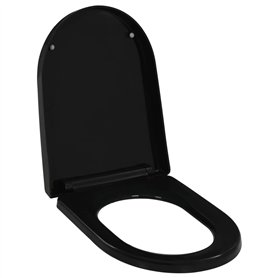 vidaXL Abattant WC à Fermeture en Douceur Siège de Toilette Cuvette Lunette de Toilette Salle de Bains Maison Restaurant Magasin