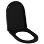 vidaXL Abattant WC à Fermeture en Douceur Siège de Toilette Cuvette Lunette de Toilette Salle de Bains Maison Restaurant Magasin