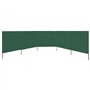 vidaXL Paravent en Tissu 5 Panneaux 600x80cm Vert