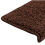 vidaXL Tapis d'Escalier 15 pcs, Protection d'Escalier Antidérapante, Moquette de Marches Insonorisante, Décoration Intérieur, 65