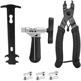 MMOBIEL 3 en 1 Jeu d’outils chaîne vélo : briseur de chaîne/Indicateur de mesure d'usure chaînes/Pince à maillon de chaîne pour