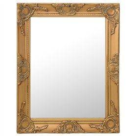 vidaXL Miroir Mural Style Baroque Doré 50 x 60 cm