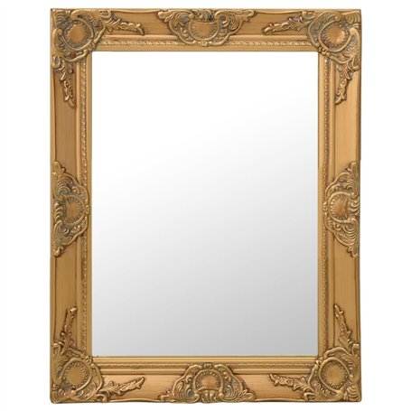 vidaXL Miroir Mural Style Baroque Doré 50 x 60 cm