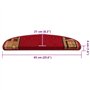 vidaXL 15x Tapis d'Escalier Autocollants Protecteur d'Escalier Moquette d'Escalier Tapis de Marches Maison Antidérapant Rouge 65