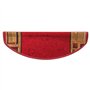vidaXL 15x Tapis d'Escalier Autocollants Protecteur d'Escalier Moquette d'Escalier Tapis de Marches Maison Antidérapant Rouge 65