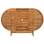 vidaXL Table de Jardin Pliable 160x85x75 cm Bois d'acacia Massif