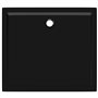 Red Cup Living vidaXL Receveur de douche rectangulaire en ABS Noir 80 x 90 cm