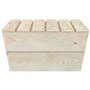 vidaXL Lot de 2 Tables de Jardin en épicéa imprégnées - Table Basse - Table d'appoint - Table de terrasse - 60 x 60 x 30 cm