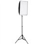 vidaXL Kit de Studio Photo avec Lampes Toile de Fond et Réflecteur Kit d'Eclairage Système de Toile de Fond Lumière de Studio Ph