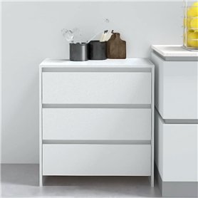 vidaXL Credenza Bianca 70x41x75 cm in Truciolato
