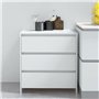vidaXL Credenza Bianca 70x41x75 cm in Truciolato