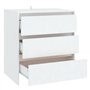 vidaXL Credenza Bianca 70x41x75 cm in Truciolato